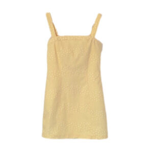 FOREVER 21 Dress, Size S, Yellow & White Polka Dot.